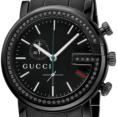 gucci flip face watch|black Gucci watch with diamonds.